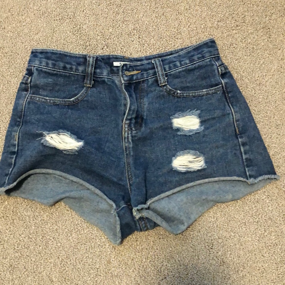 High quality plastic island jean shorts